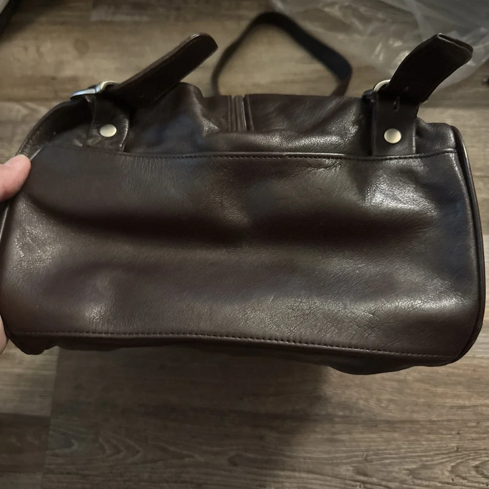 Latico Chocolate Brown Leather Backpack Vintage Pre Owned